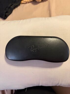 Ray-Ban Black Hard Sunglasses Case with Embossed Logo